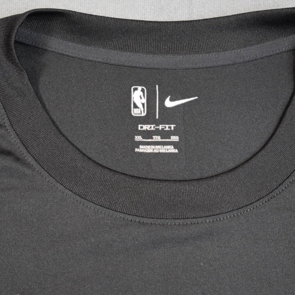 Nike San Antonio Spurs Black Long Sleeve Performance Tee Warm Up XX-Large - Picture 4 of 7